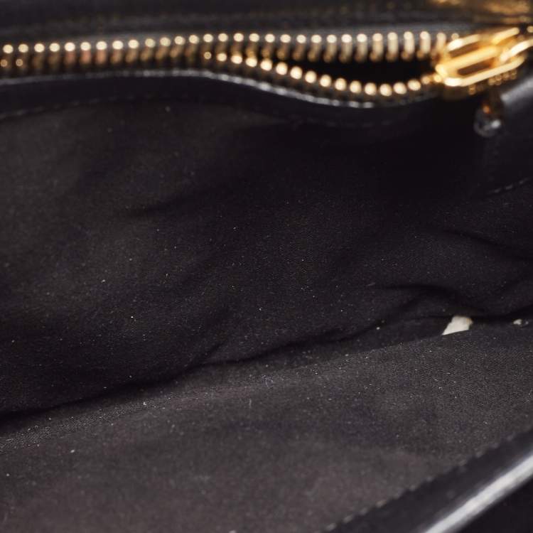 Pre Owned Tom Ford Black Leather Small Natalia Crossbody Bag