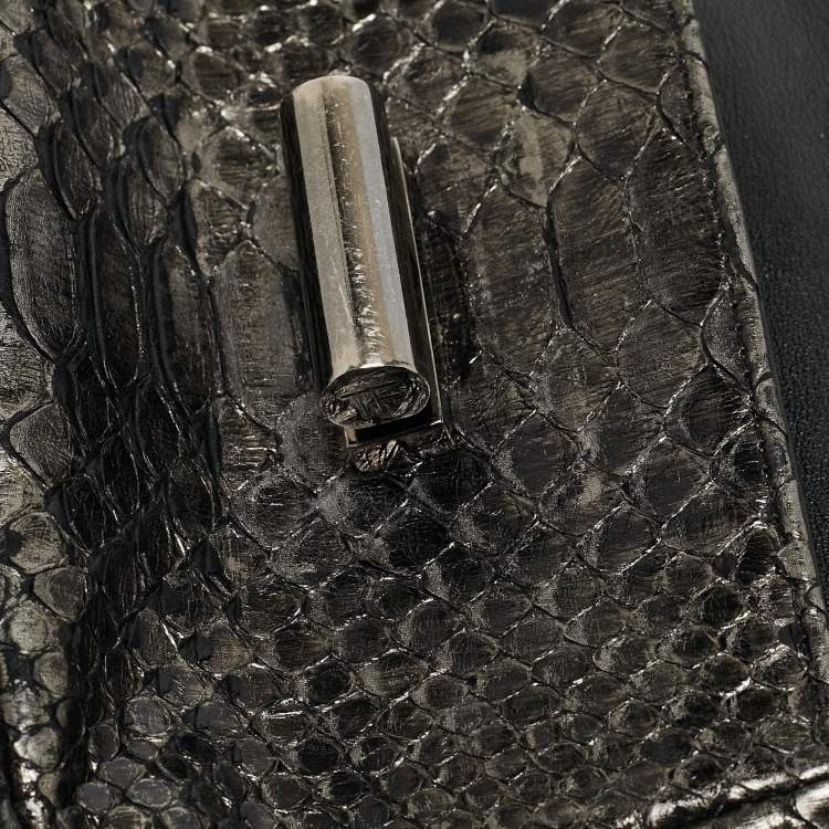 Pre Owned Tom Ford Metallic Python Mini Natalia Shoulder Bag