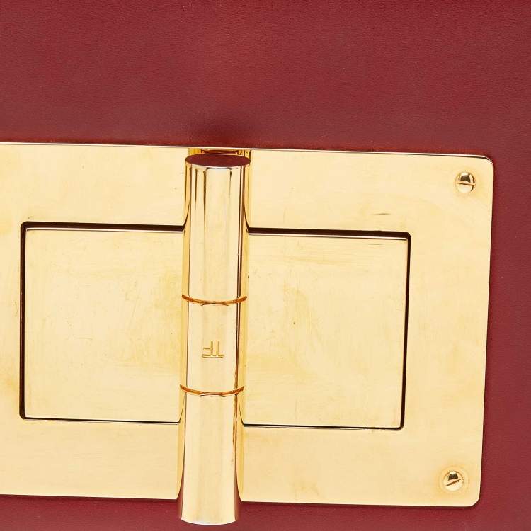 Pre Owned Tom Ford Red Leather Natalia Chain Shoulder Bag
