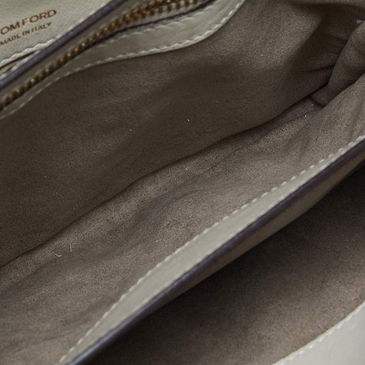 Pre Owned Tom Ford Beige Snakeskin Small Natalia Crossbody Bag