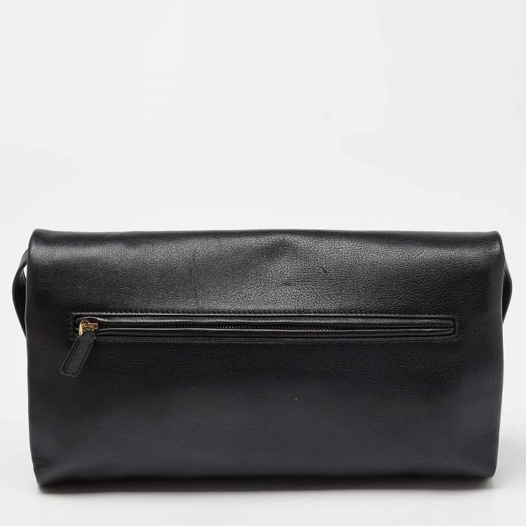 Pre Owned Tom Ford Black Leather Natalia Convertible Clutch
