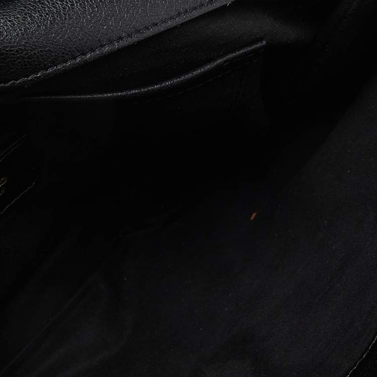 Pre Owned Tom Ford Black Leather Natalia Convertible Clutch
