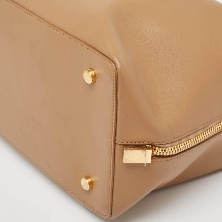 Pre Owned Tom Ford Brown Leather Samantha Boston Bag