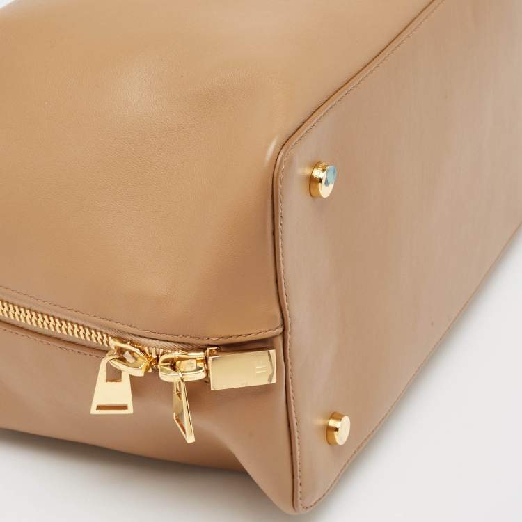 Pre Owned Tom Ford Brown Leather Samantha Boston Bag
