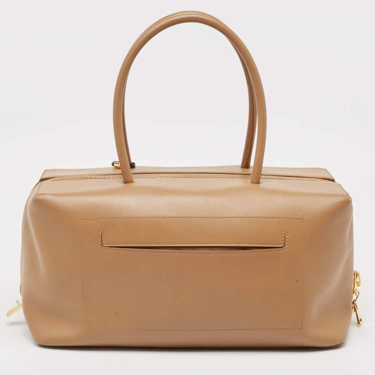 Pre Owned Tom Ford Brown Leather Samantha Boston Bag