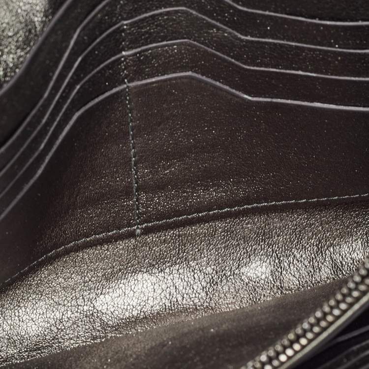 Pre Owned Tom Ford Metallic Grey Python Chain Clutch