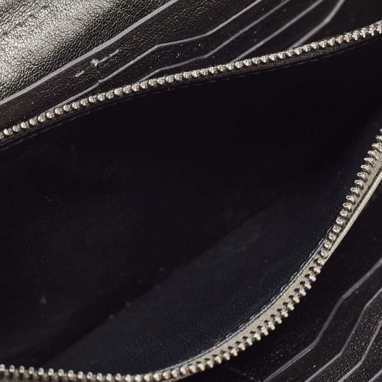 Pre Owned Tom Ford Metallic Grey Python Chain Clutch