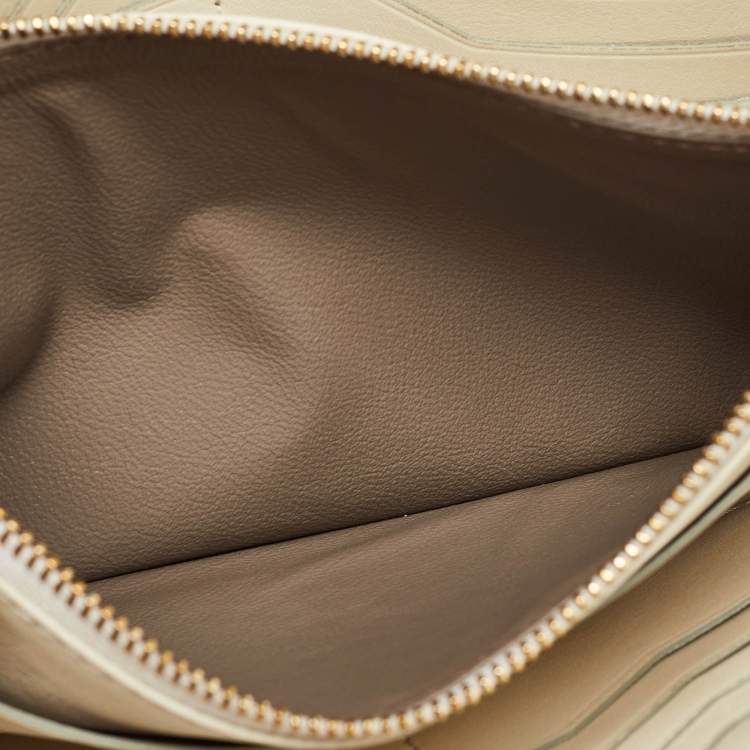 Pre Owned Tom Ford Beige Python Flap Wallet on Chain