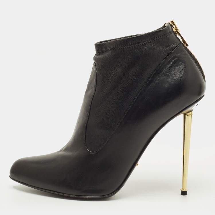 مملوكة مسبقًا Tom Ford Size 41 Black Leather Booties