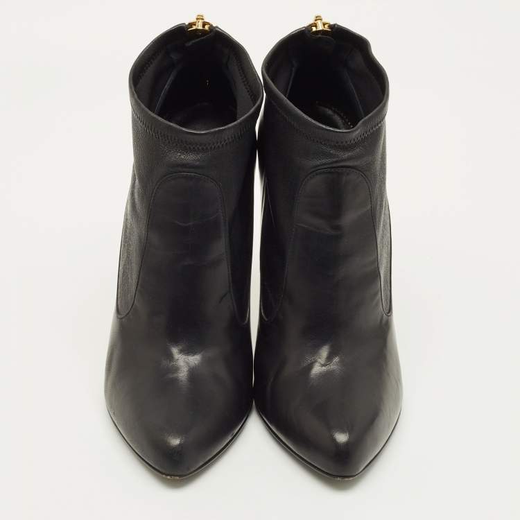 مملوكة مسبقًا Tom Ford Size 41 Black Leather Booties