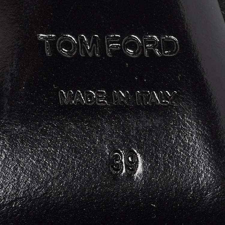 Pre Owned Tom Ford Black Suede Ankle Boots Size 39
