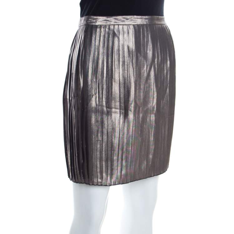 Tory Burch Metallic Pleated Audra Skirt M Tory Burch | TLC