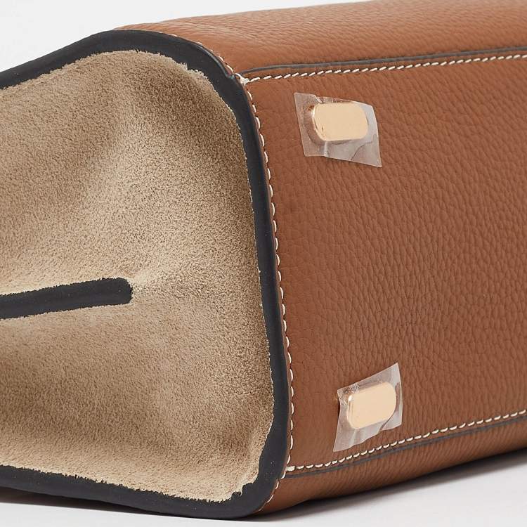 Pre Owned Tory Burch Multicolor Leather and Suede Small Lee Radziwill Double Bag