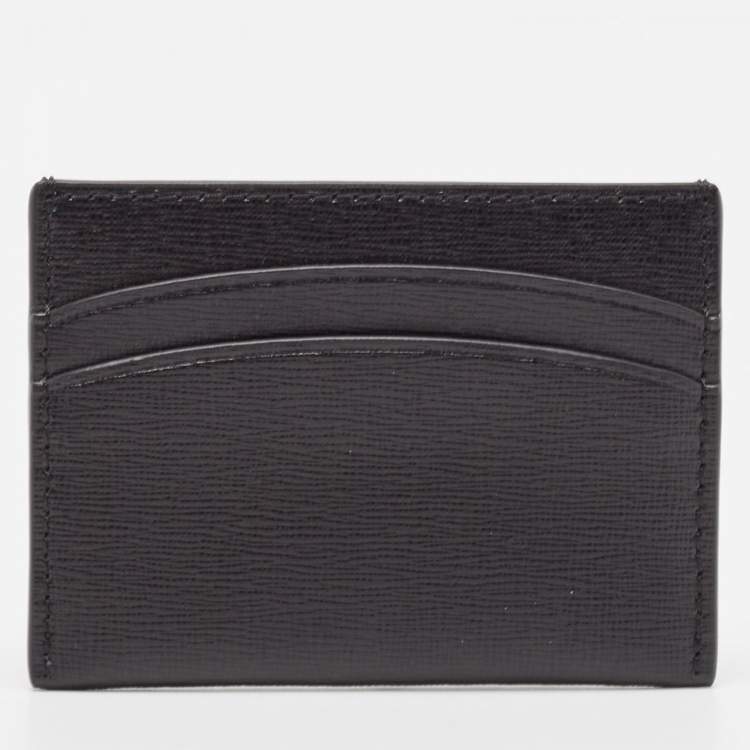 مملوكة مسبقًا Tory Burch Black Leather Robinson Card Holder