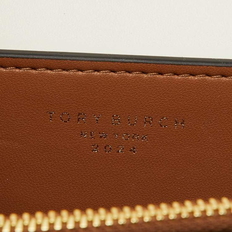 Pre Owned Tory Burch White Croc Embossed Leather Eleanor Dragon Rectangular Shoulder Bag