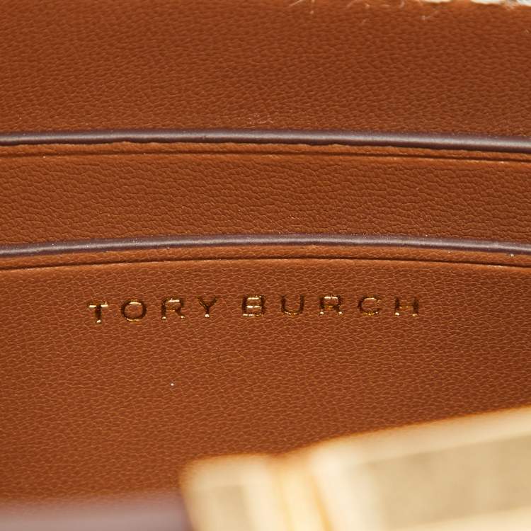 Pre Owned Tory Burch Brown Leather Mini Eleanor Satchel