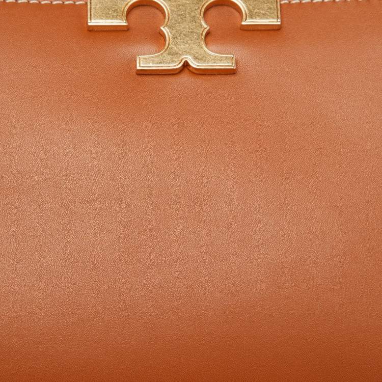 Pre Owned Tory Burch Brown Leather Mini Eleanor Satchel