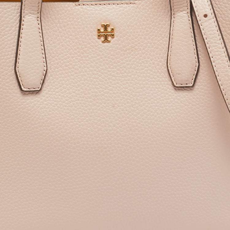 Pre Owned Tory Burch Pink Leather Small Blake Tote