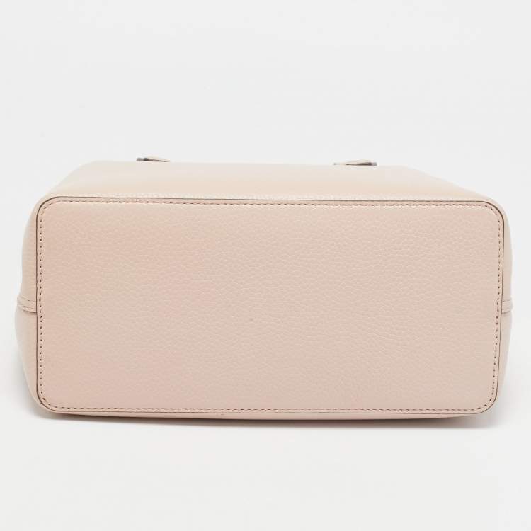 Pre Owned Tory Burch Pink Leather Small Blake Tote