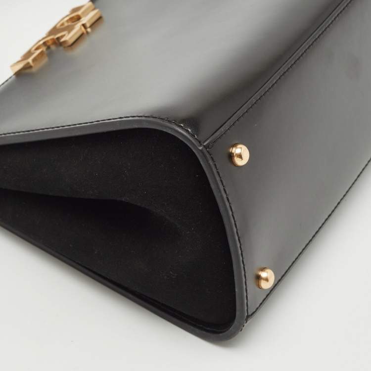 Pre Owned Tory Burch Black Leather Eleanor Satchel