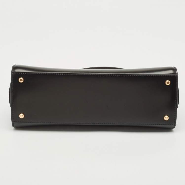 Pre Owned Tory Burch Black Leather Eleanor Satchel