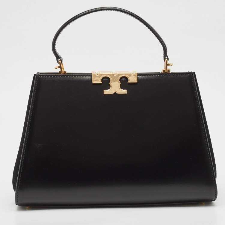 Pre Owned Tory Burch Black Leather Eleanor Satchel