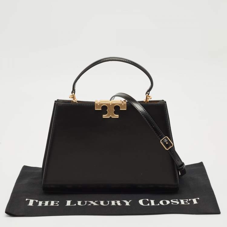 Pre Owned Tory Burch Black Leather Eleanor Satchel