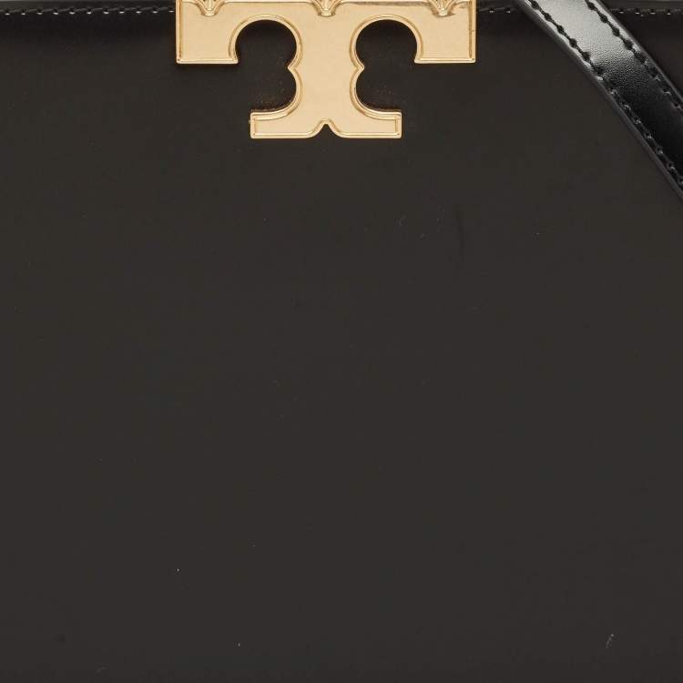 Pre Owned Tory Burch Black Leather Eleanor Satchel