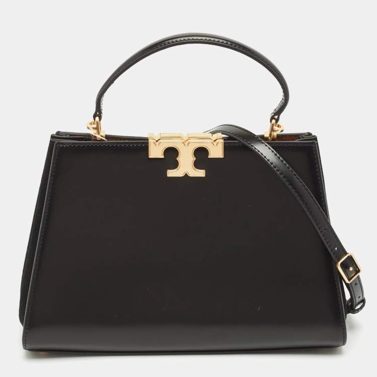Pre Owned Tory Burch Black Leather Eleanor Satchel