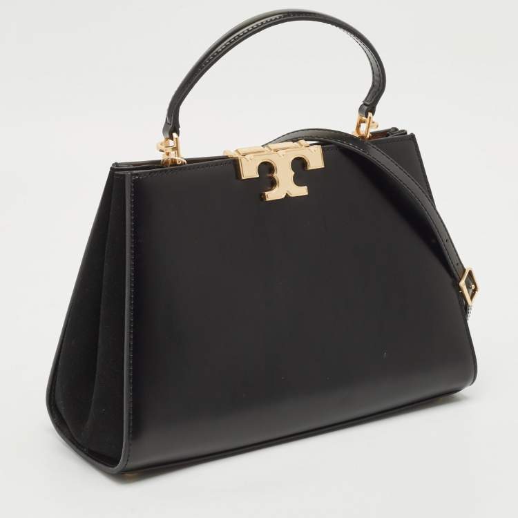 Pre Owned Tory Burch Black Leather Eleanor Satchel