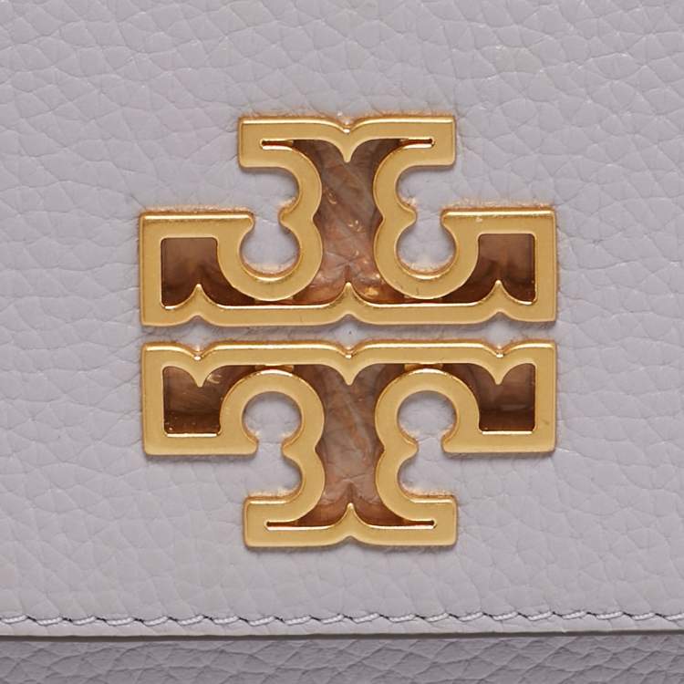 مملوكة مسبقًا Tory Burch Britten Lilac Leather Wallet On Chain