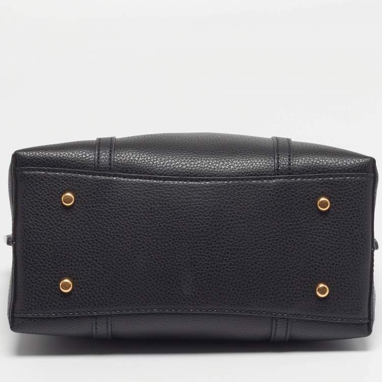 Pre Owned Tory Burch Perry Triple-Compartment Small Leather Tote