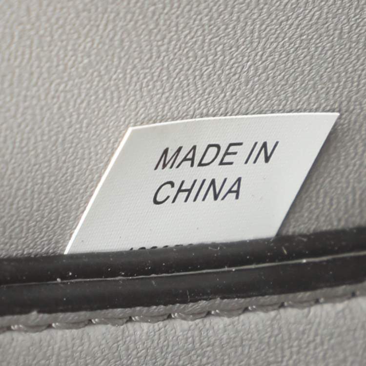 Pre Owned Tory Burch Eleanor Mini Grey Fabric and Leather Top Handle Bag