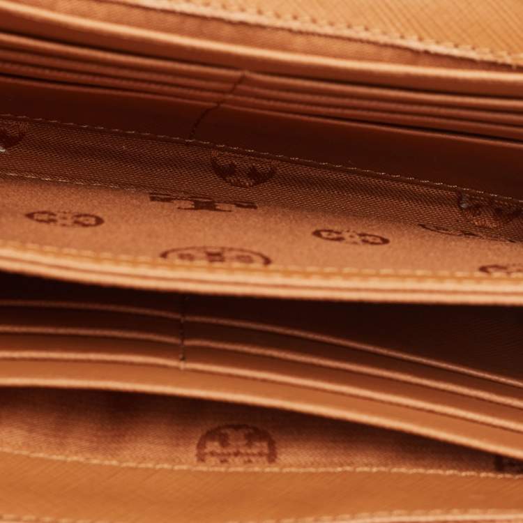 Pre Owned Tory Burch Red Leather Robinson Chain Clutch Bag