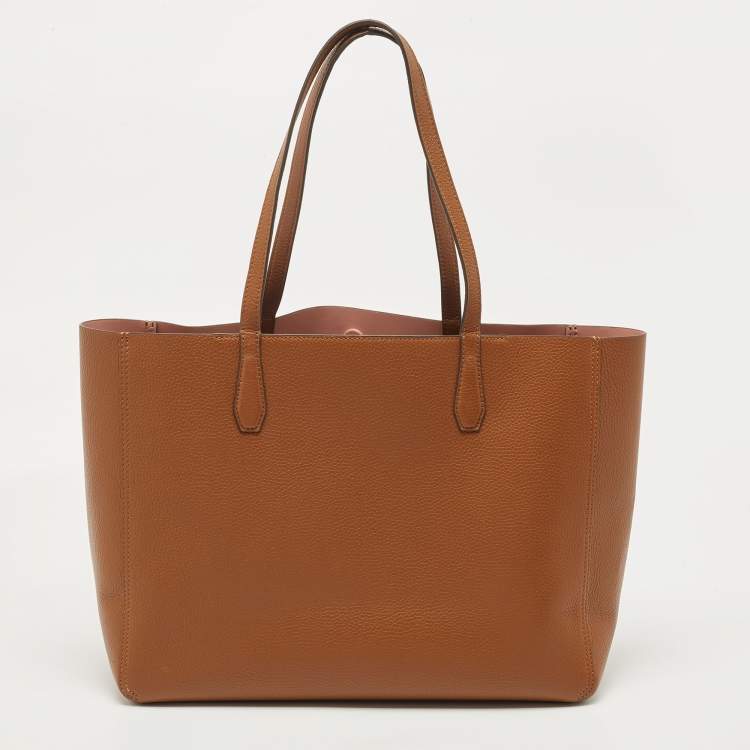 Pre Owned Tory Burch Brown Leather Blake Tote
