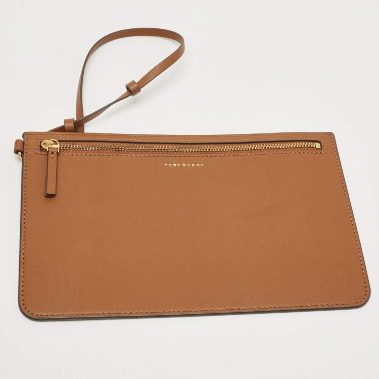 Pre Owned Tory Burch Brown Leather Blake Tote