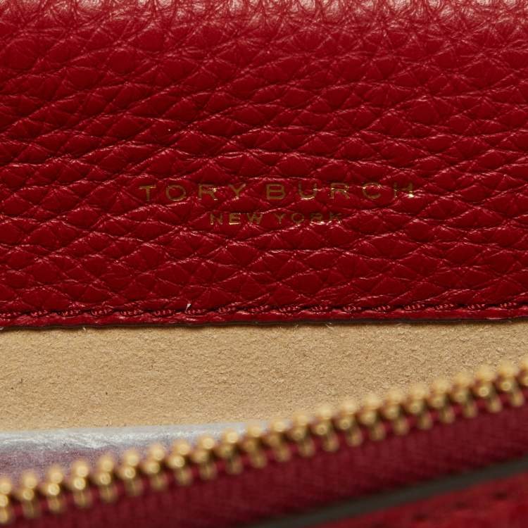Pre Owned Tory Burch Red Leather Small Miller Shoulder Bag