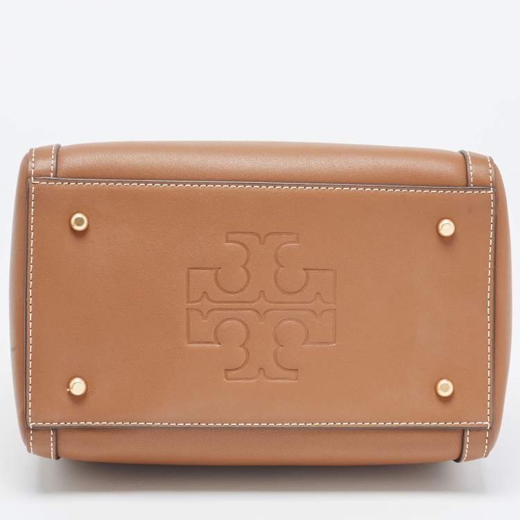 مملوكة مسبقًا Tory Burch Brown Leather Barrel Bag 