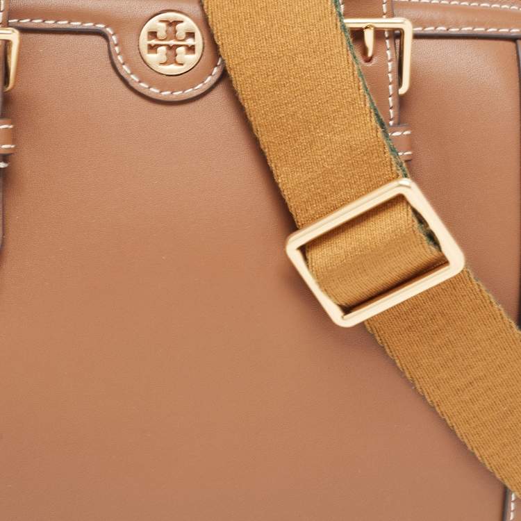 مملوكة مسبقًا Tory Burch Brown Leather Barrel Bag 