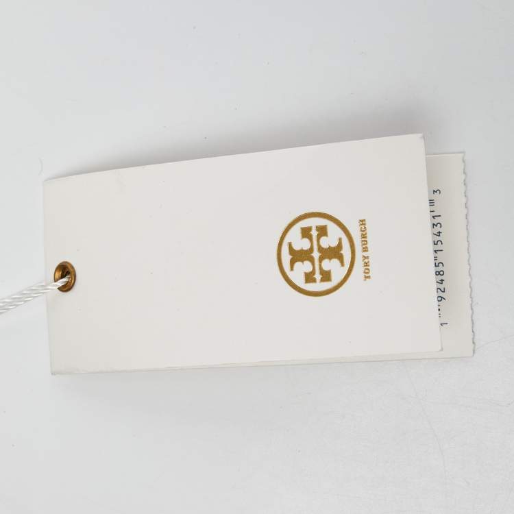 Pre Owned Tory Burch Brown Leather Small Lee Radziwill Top Handle Bag