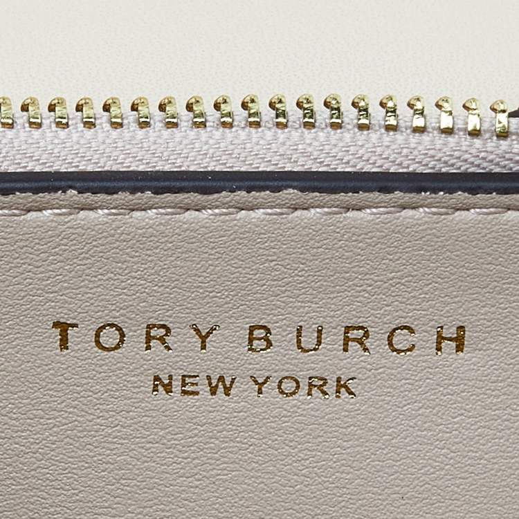 مملوكة مسبقًا Tory Burch Beige Embossed Leather Small Eleanor Crossbody Bag