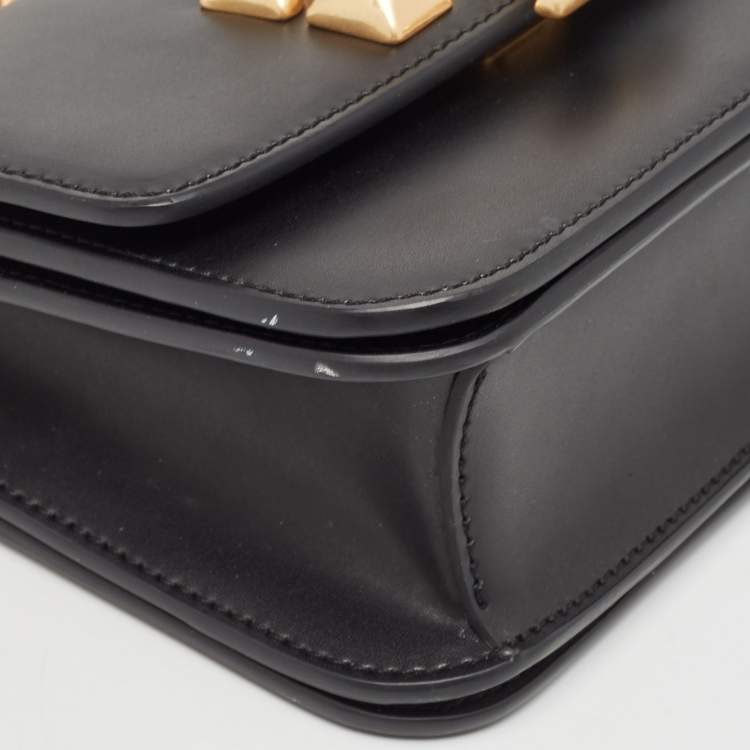 Pre Owned Tory Burch Black Leather Small Convertible Eleanor Shoulder Bag