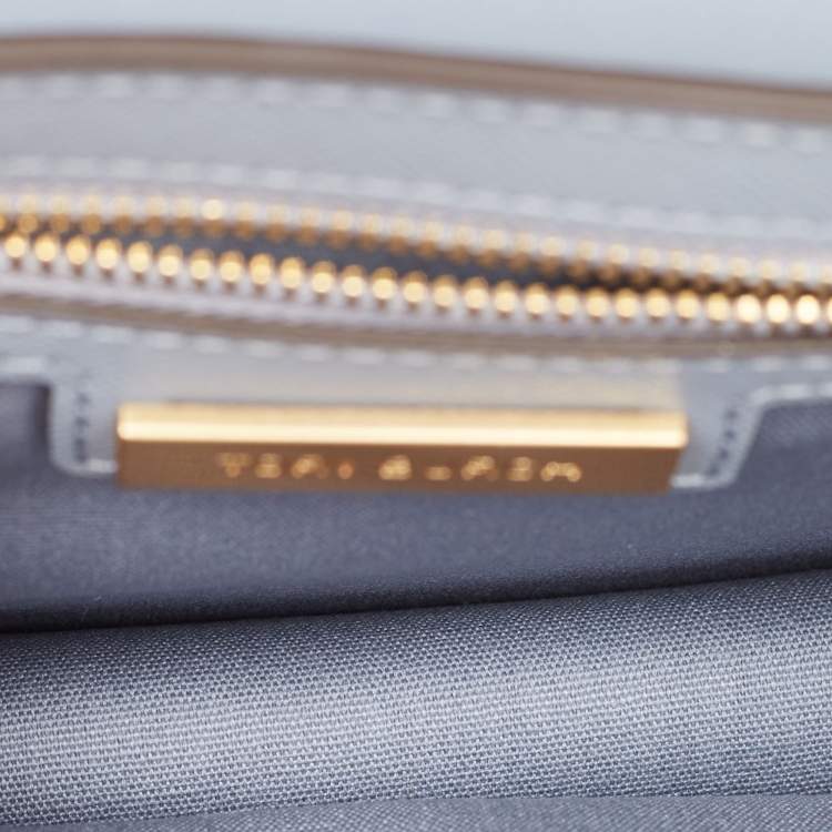 Pre Owned Tory Burch Multicolor Leather Printed Robinson Shoulder Bag