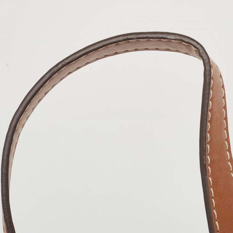 Pre Owned Tory Burch Brown Leather Small Eleanor Shoulder Bag