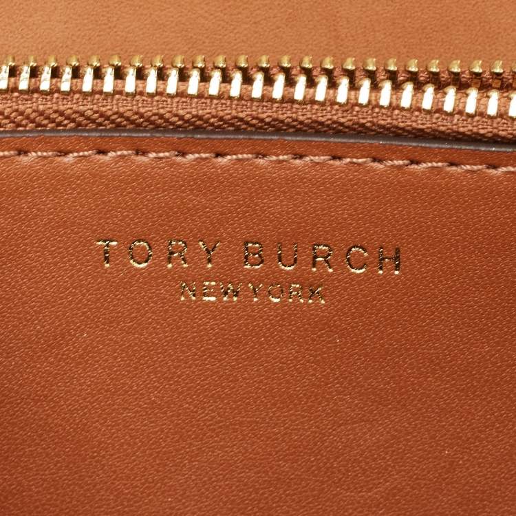 Pre Owned Tory Burch Brown Leather Small Eleanor Shoulder Bag