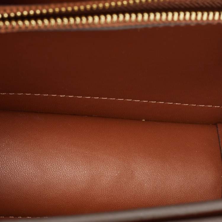 Pre Owned Tory Burch Brown Leather Small Eleanor Shoulder Bag