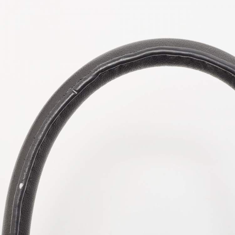 Pre Owned Tory Burch Black Faux Leather Mini Ella Bio Tote