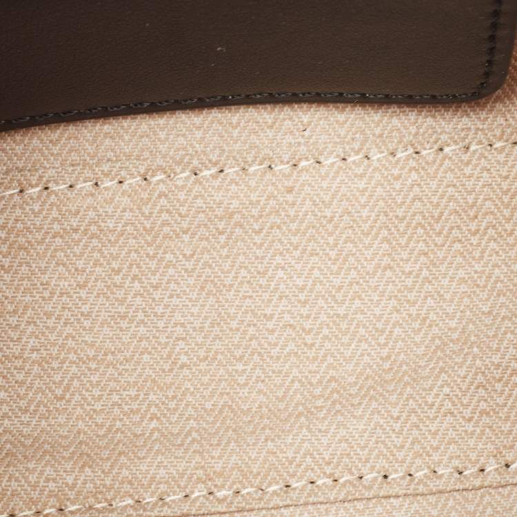 Pre Owned Tory Burch Black Faux Leather Mini Ella Bio Tote