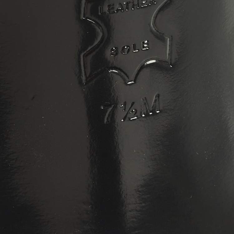 Pre Owned Tory Burch Pave Logo Size 37.5 Teal Green Leather Pumps