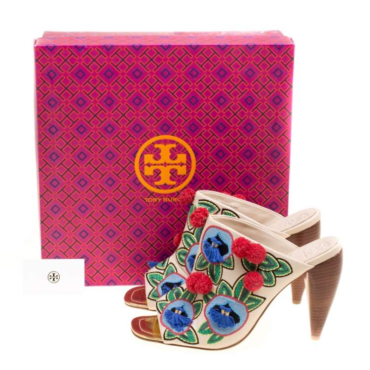 tory burch sandals multicolor